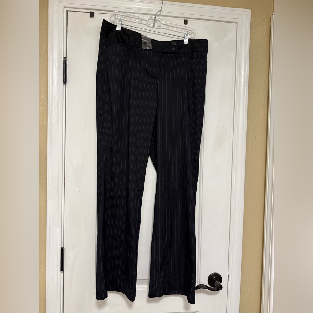 Lane Bryant New Women’s Black Pinstripe Trousers